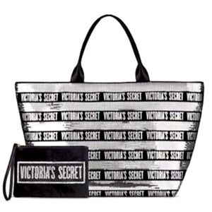 Victoria Secret Sequin Tote. New With Tags.